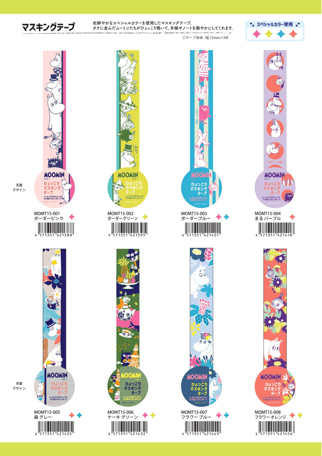 Moomin Washi Tape Purple