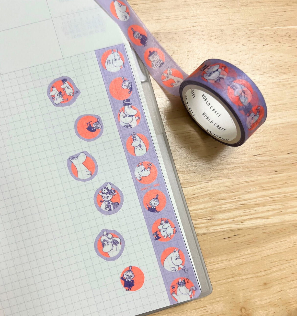 Moomin Washi Tape Purple