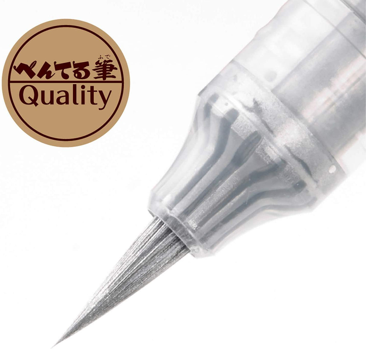 Pentel Metallic Fude Brush Pen Silver XGFH-Z