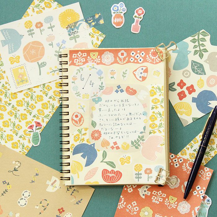 Bird & Flower Sticker (2 sheets)