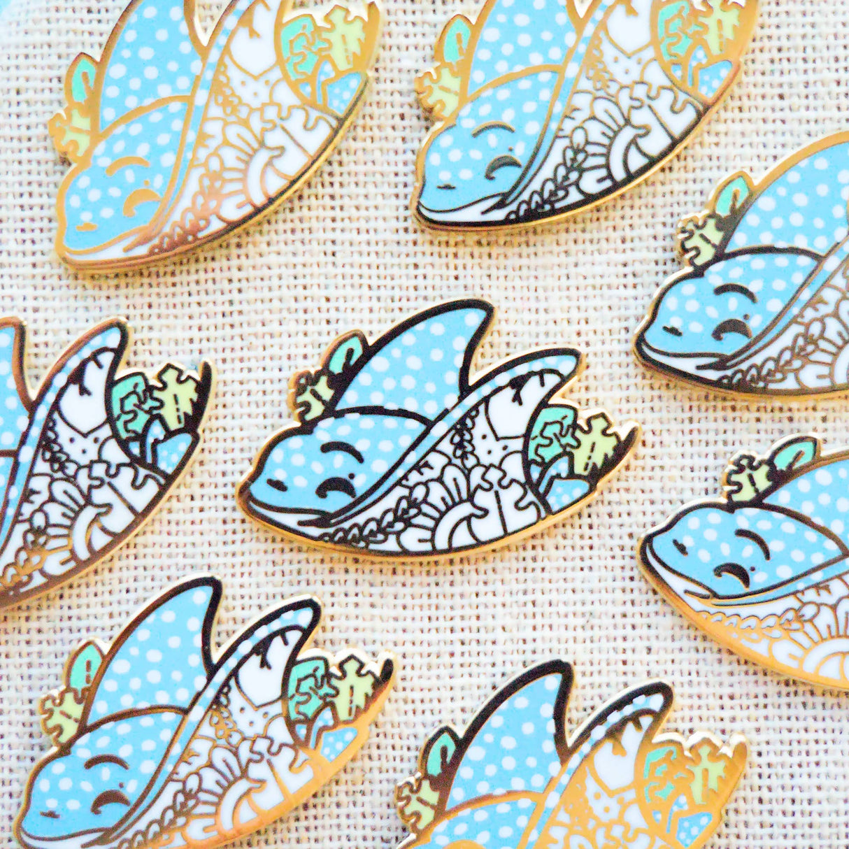 Spotted Eagle Ray Enamel Pin