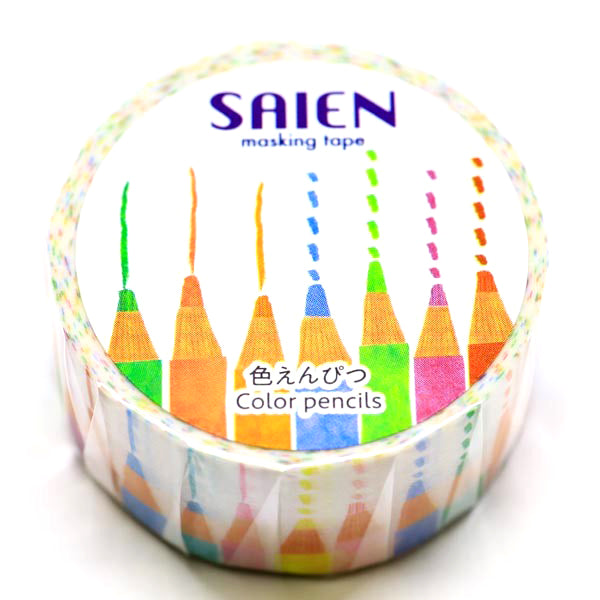 Color Pencil Japanese Washi Tape SAIEN Colour Pencils