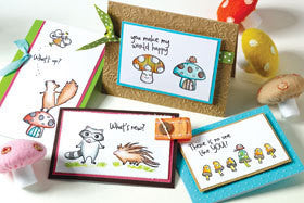 Homework Frog Rubber Stamp
