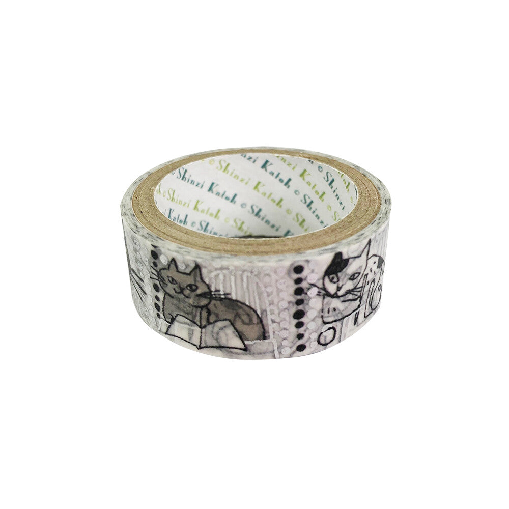 Shinzi Katoh Design - Cat Office Washi Tape Folk Tales & Fictions Book