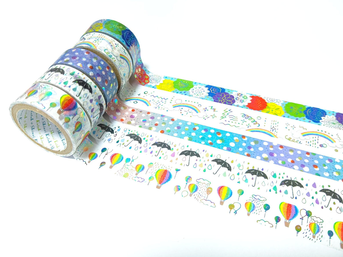 Cinta adhesiva decorativa con motivos meteorológicos de Shinzi Katoh Design