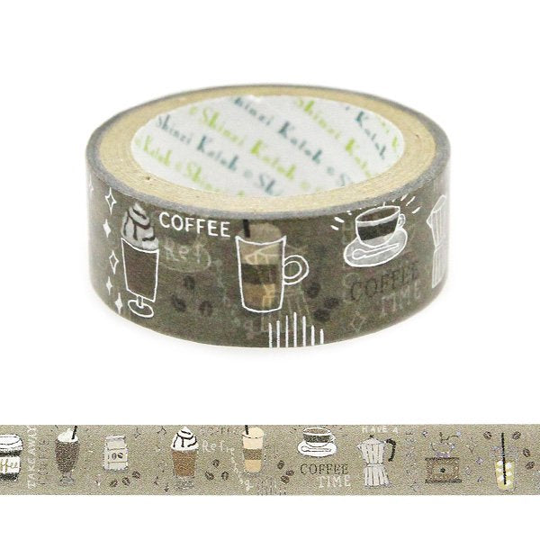 Cinta adhesiva decorativa de café de Shinzi Katoh Design