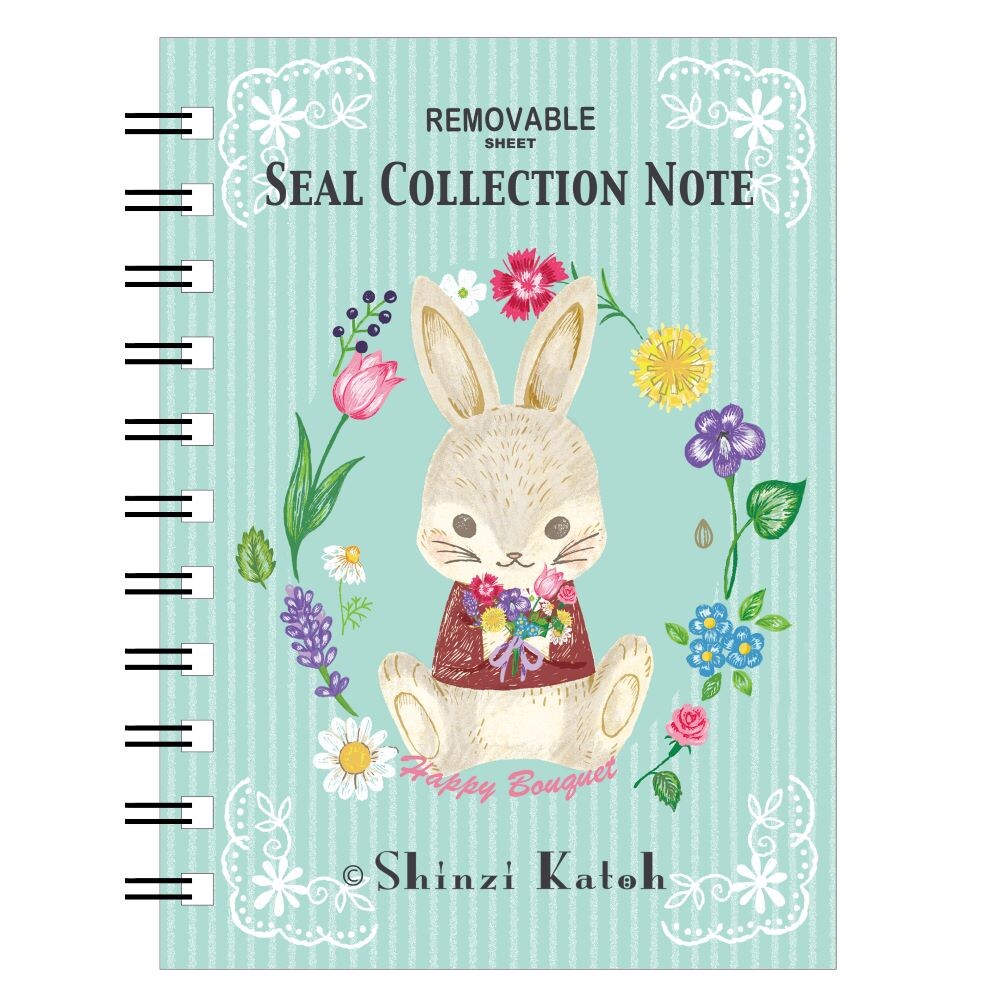 Álbum de pegatinas de conejos de Shinzi Katoh Design