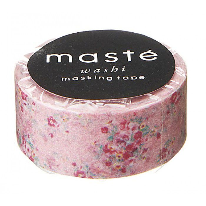 Cinta washi japonesa con diseño de flores • Cinta adhesiva Masté