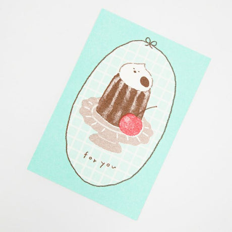Retro Print Postcard - Bird Sweets Animal Workshop