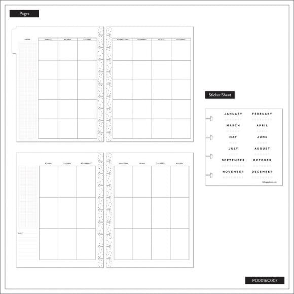 Happy Planner 12-Month Undated Classic Disc Bound Planner - Share Your Magic