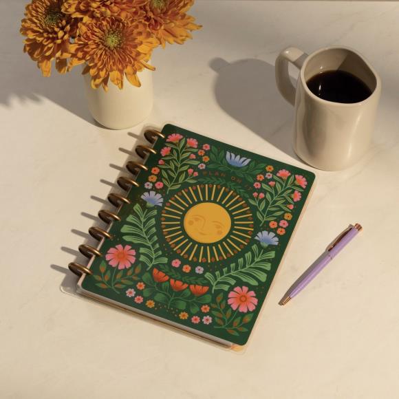 Happy Planner 12-Month Undated Classic Disc Bound Planner - Golden Meadow