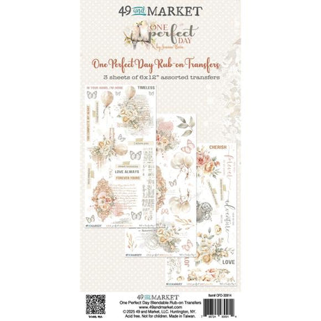 One Perfect Day Rub-On Transfer Set 6"X12"