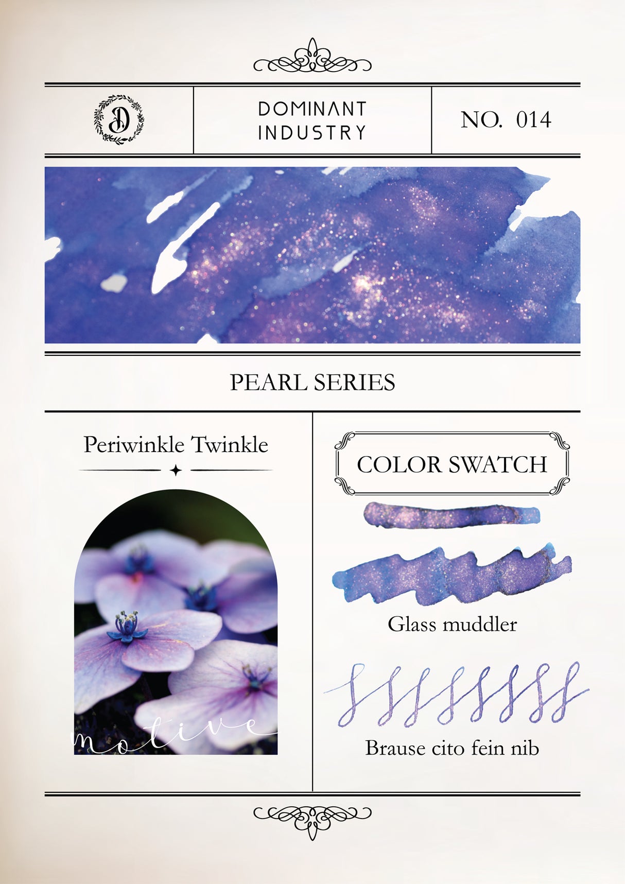 Dominant Industry Pearl Ink 25ml - Periwinkle Twinkle