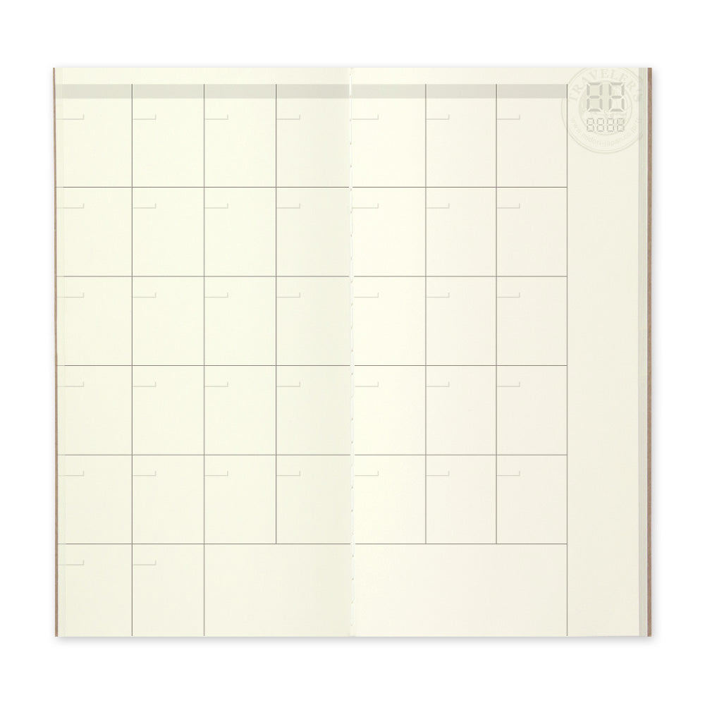 TRAVELER'S notebook 017 Free Monthly Diary (Regular Size)