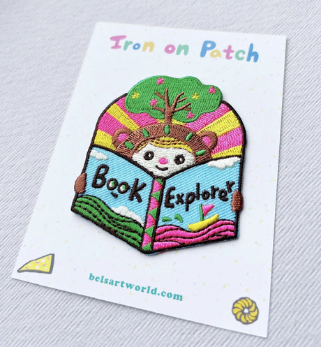 Bel’s Art World Iron-on Patch - Book Explorer