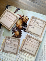 The Creeping Moon - Stat Block Sticky Note For Dnd, Pathfinder