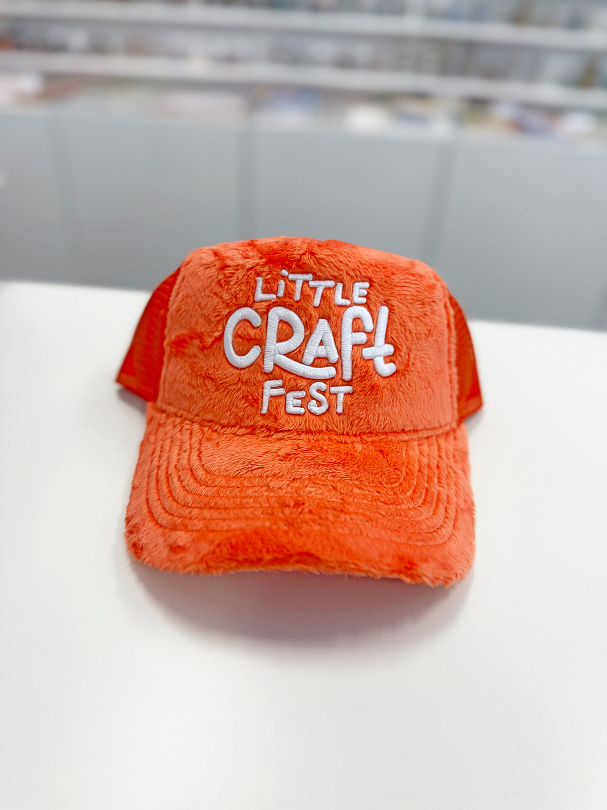 Little Craft Fest Orange Trucker Hat