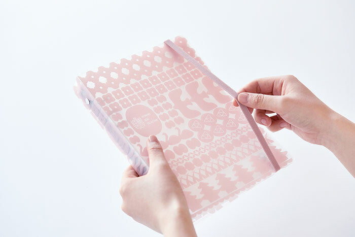 OTONA Sticker File Binder Type Pink A5
