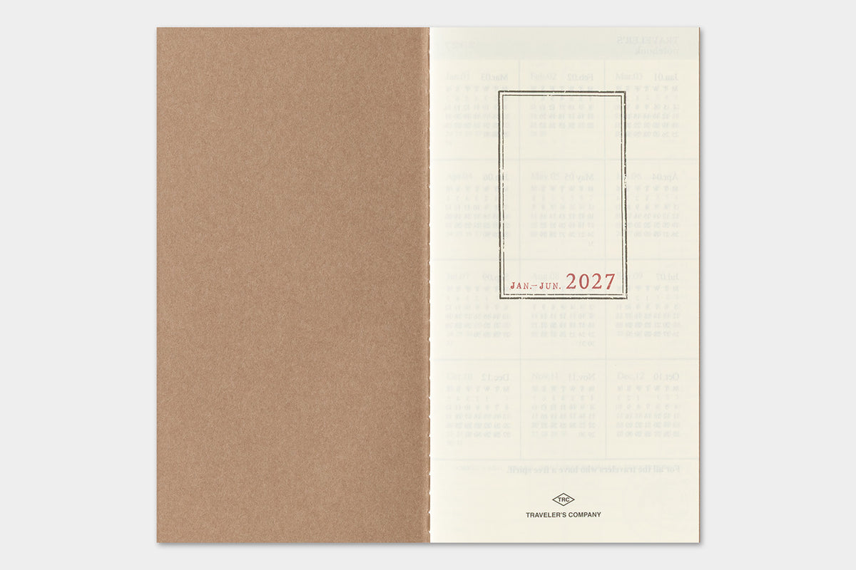 TRAVELER'S notebook 2027 Weekly Vertical Diary (Regular Size)

Welcome the upcoming year in high spirits with TRAVELER'S notebook 2027 Diary lineup where each notebook becomes unique by adding your personal flare!