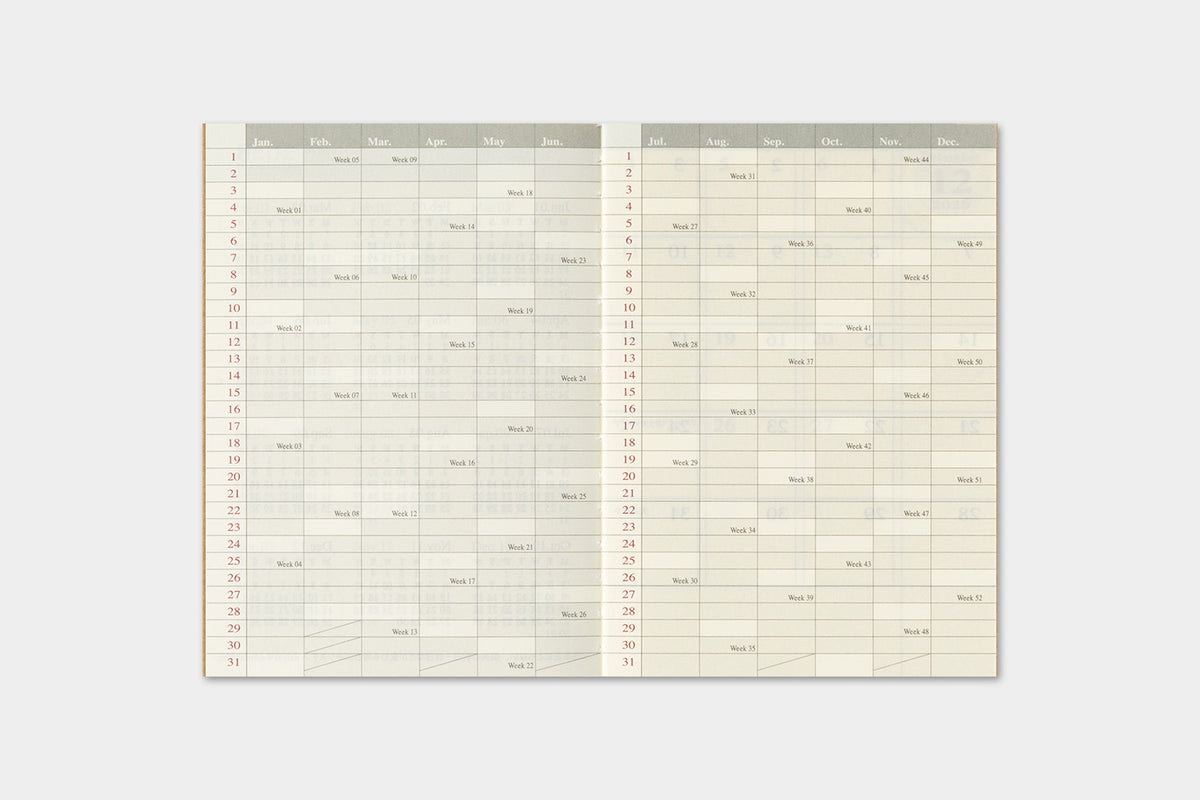 TRAVELER'S notebook 2027 Monthly Diary (Passport Size)

Welcome the upcoming year in high spirits with TRAVELER'S notebook 2027 Diary lineup where each notebook becomes unique by adding your personal flare!