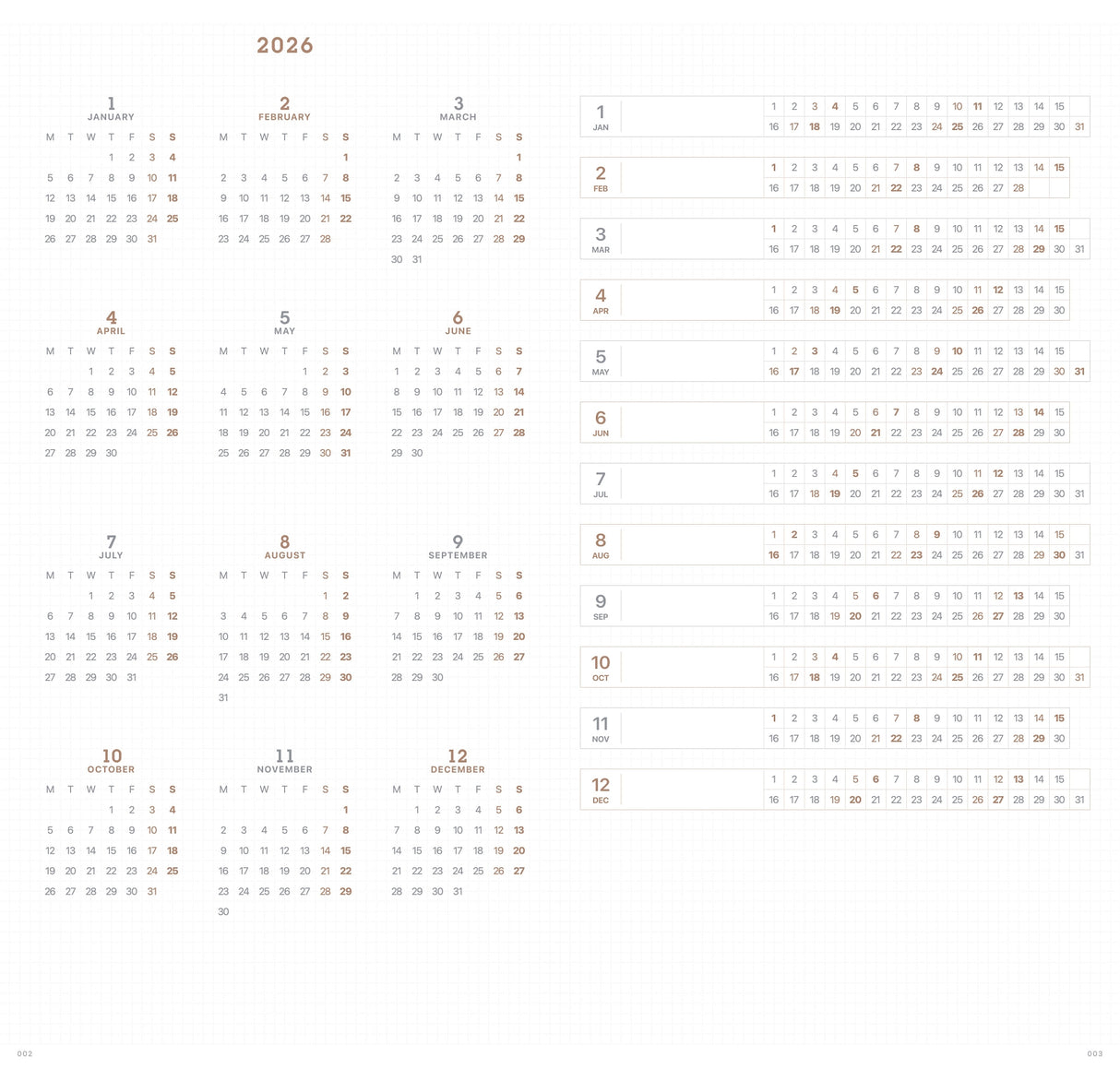 Take A Note 2026 Slim Biweek Planner