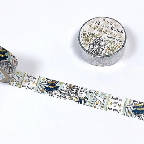 Shinzi Katoh Design - Mysterious Alice Funny Tea Party Washi Tape