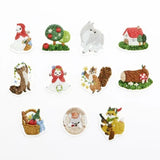 Embroidery Forest Little Red Riding Hood Washi Roll Sticker Bande