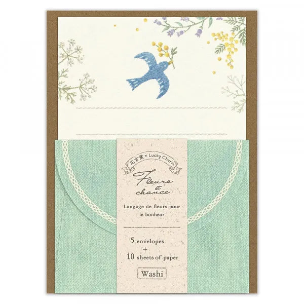 Fleurs & Chance Mini Letter Set - Merci