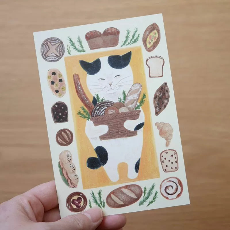 4legs Postcard - Cat in Picture Book #19 Tabby