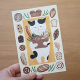 4legs Postcard - Cat in Picture Book #19 Tabby