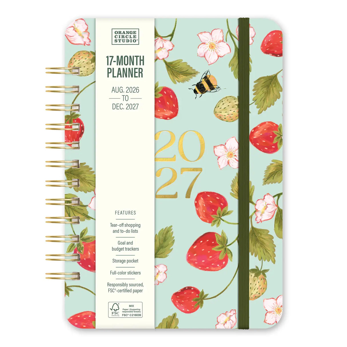 Looking for a planner that can keep pace with your busy life? Meet Orange Circle Studio’s best-selling Do It All™ Planner (Aug. 2026–Dec. 2027). Designed for families and multitaskers alike, it offers space for up to six schedules, plus monthly and weekly views to keep everything on track. Inside, you’ll also find inspirational quotes, fun stickers, and tear-out to-do and shopping lists. Finished with stylish cover art and a handy elastic closure, it’s a planner that truly does it all.

• 5.75"w x 8.25"h 
•