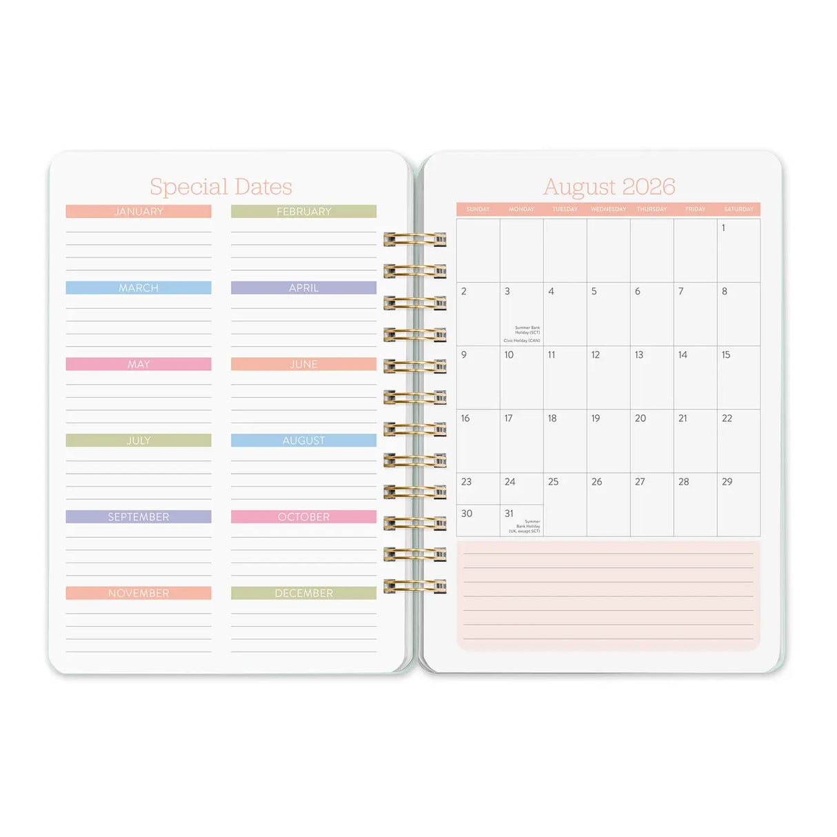 Looking for a planner that can keep pace with your busy life? Meet Orange Circle Studio’s best-selling Do It All™ Planner (Aug. 2026–Dec. 2027). Designed for families and multitaskers alike, it offers space for up to six schedules, plus monthly and weekly views to keep everything on track. Inside, you’ll also find inspirational quotes, fun stickers, and tear-out to-do and shopping lists. Finished with stylish cover art and a handy elastic closure, it’s a planner that truly does it all.

• 5.75"w x 8.25"h 
•