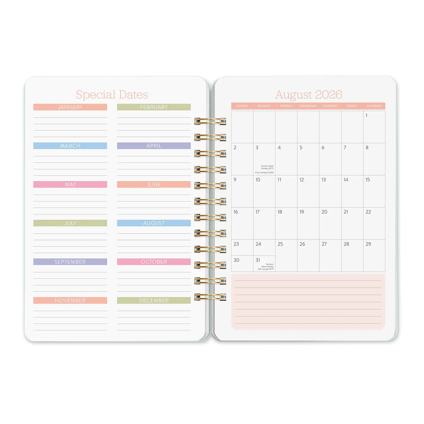 Looking for a planner that can keep pace with your busy life? Meet Orange Circle Studio’s best-selling Do It All™ Planner (Aug. 2026–Dec. 2027). Designed for families and multitaskers alike, it offers space for up to six schedules, plus monthly and weekly views to keep everything on track. Inside, you’ll also find inspirational quotes, fun stickers, and tear-out to-do and shopping lists. Finished with stylish cover art and a handy elastic closure, it’s a planner that truly does it all.

• 5.75"w x 8.25"h 
•