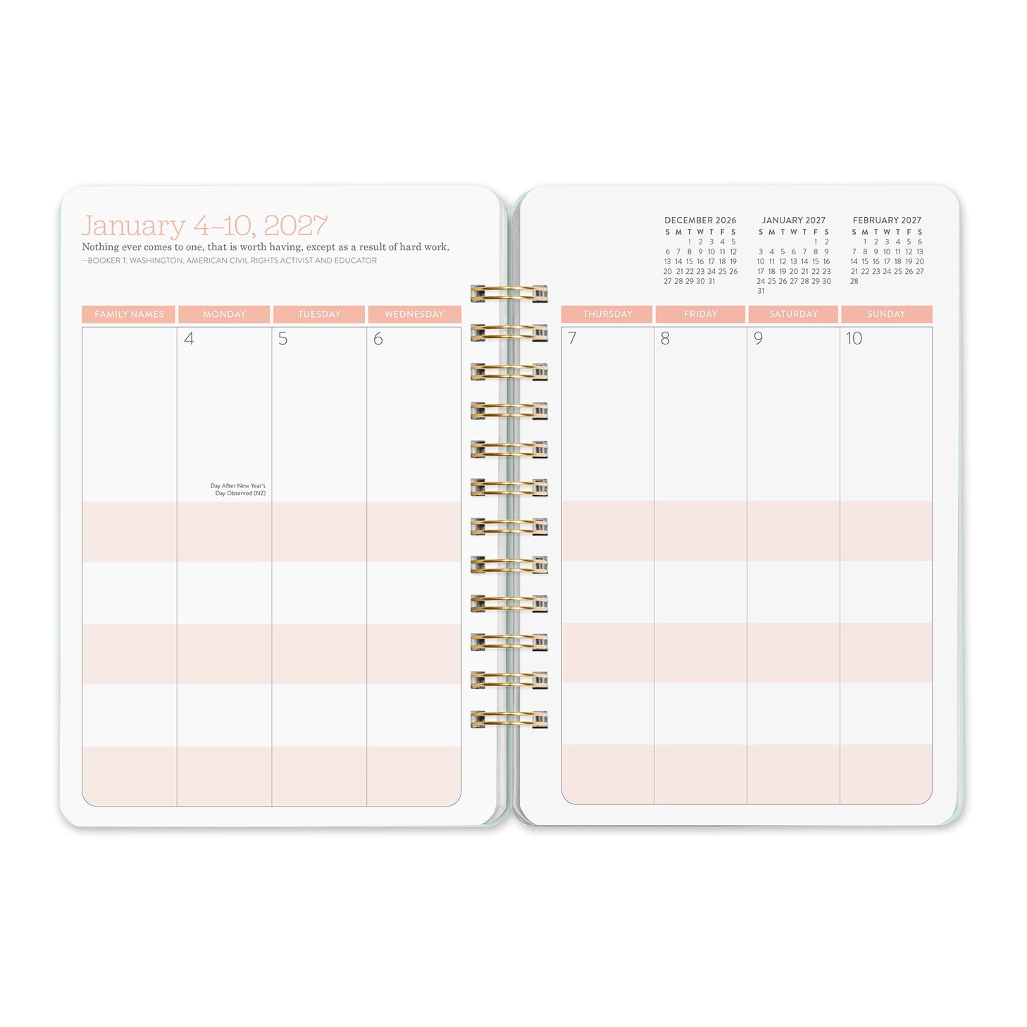 Looking for a planner that can keep pace with your busy life? Meet Orange Circle Studio’s best-selling Do It All™ Planner (Aug. 2026–Dec. 2027). Designed for families and multitaskers alike, it offers space for up to six schedules, plus monthly and weekly views to keep everything on track. Inside, you’ll also find inspirational quotes, fun stickers, and tear-out to-do and shopping lists. Finished with stylish cover art and a handy elastic closure, it’s a planner that truly does it all.

• 5.75"w x 8.25"h 
•
