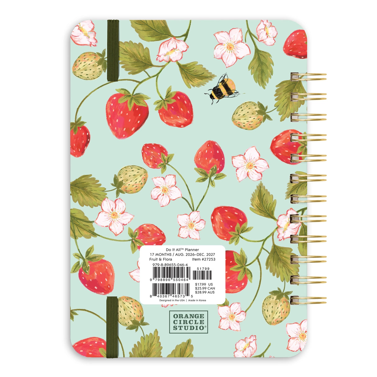 Looking for a planner that can keep pace with your busy life? Meet Orange Circle Studio’s best-selling Do It All™ Planner (Aug. 2026–Dec. 2027). Designed for families and multitaskers alike, it offers space for up to six schedules, plus monthly and weekly views to keep everything on track. Inside, you’ll also find inspirational quotes, fun stickers, and tear-out to-do and shopping lists. Finished with stylish cover art and a handy elastic closure, it’s a planner that truly does it all.

• 5.75"w x 8.25"h 
•