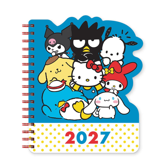 With Hello Kitty® and Friends by your side, all things are possible! This 17-month planner (Aug. 2026–Dec. 2027) features weekly planning pages filled with supercute artwork, plus extra notes pages, a two-year reference calendar, and a holiday list—everything you need to stay organized and inspired all year.

• 7.5"w × 8.5"h 
• 17 months (Aug. 2026–Dec. 2027) 
• 160 pages; 100 gsm acid-free FSC®-certified paper 
• Softcover; Twin-ring wire-o binding 

© 2026 SANRIO CO., LTD. Used Under License.