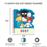 With Hello Kitty® and Friends by your side, all things are possible! This 17-month planner (Aug. 2026–Dec. 2027) features weekly planning pages filled with supercute artwork, plus extra notes pages, a two-year reference calendar, and a holiday list—everything you need to stay organized and inspired all year.

• 7.5"w × 8.5"h 
• 17 months (Aug. 2026–Dec. 2027) 
• 160 pages; 100 gsm acid-free FSC®-certified paper 
• Softcover; Twin-ring wire-o binding 

© 2026 SANRIO CO., LTD. Used Under License.