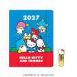 2027 Hello Kitty® and Friends Retro Just Right Monthly Planner

Plan your year alongside Hello Kitty and Friends with the slim Just Right Monthly Planner (Aug. 2026–Dec. 2027). Inside, you’ll find monthly planning pages, full-color illustrations, tear-out shopping and to-do lists, and a convenient interior pocket. Plus, it comes with a brass-and-enamel Hello Kitty bookmark for extra cuteness and easy organization!

• 7.5"w × 9.75"h
• 17 months (Aug. 2026–Dec. 2027)
• 48 pages; 120 gsm acid-free FSC®-certifi
