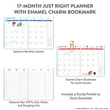 2027 Hello Kitty® and Friends Retro Just Right Monthly Planner

Plan your year alongside Hello Kitty and Friends with the slim Just Right Monthly Planner (Aug. 2026–Dec. 2027). Inside, you’ll find monthly planning pages, full-color illustrations, tear-out shopping and to-do lists, and a convenient interior pocket. Plus, it comes with a brass-and-enamel Hello Kitty bookmark for extra cuteness and easy organization!

• 7.5"w × 9.75"h
• 17 months (Aug. 2026–Dec. 2027)
• 48 pages; 120 gsm acid-free FSC®-certifi