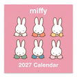 Miffy makes every season sweeter! This classic 12" × 12" Wall Calendar brings Miffy’s adventurous spirit to your home or workspace all year long. From breezy autumn bike rides to sunny springtime gardening, each month showcases Miffy and friends in soft pastel scenes that capture the magic of everyday moments—plus roomy calendar grids with plenty of room to jot down plans, reminders, and special occasions.

• 12"w x 12"h closed 
• 12 months (Jan.–Dec. 2027) 
• 13 pages; 150 gsm acid-free, FSC®-certified pap