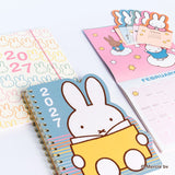 Every day's a little brighter with Miffy by your side! This 17-month planner (Aug. 2026–Dec. 2027) features weekly planning pages filled with adorable Miffy artwork, plus extra notes pages, a two-year reference calendar, and a holiday list—everything you need to stay organized and inspired all year. 

• 7.5"w × 8.5"h 
• 17 months (Aug. 2026–Dec. 2027) 
• 160 pages; 100 gsm acid-free FSC®-certified paper 
• Softcover; Twin-ring wire-o binding 

© Mercis bv