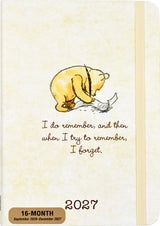 2027 Winnie-The-Pooh Weekly Planner


Adorable planner keeps you organized week by week, from September 2026 through December 2027. Weekly pages provide equal space for all 7 days, including Saturday and Sunday. Plan appointments, to-dos, and weekend activities. Thick 120 gsm paper is acid-free and of archival quality. The ribbon bookmark keeps your place. The elastic closure secures your planner. Tuck notes inside the back cover pocket. Cover design features textured embossing and gloss highlights.


Inclu