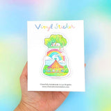 Tiny Worlds + Cats: Carousel Vinyl Sticker