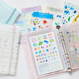 OTONA Sticker File Pocket Refills for Cards A5 (6-hole)