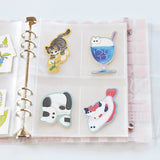 OTONA Sticker File Pocket Refills for Cards A5 (6-hole)