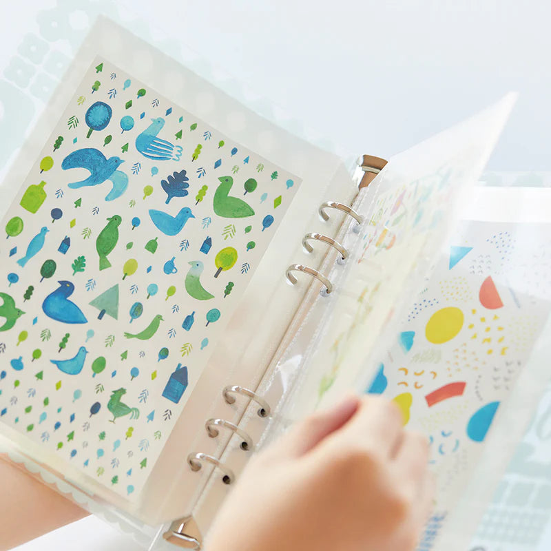 OTONA Sticker File Pocket Refills for Cards A5 (6-hole)