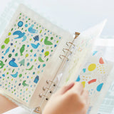 OTONA Sticker File Pocket Refills for Cards A5 (6-hole)