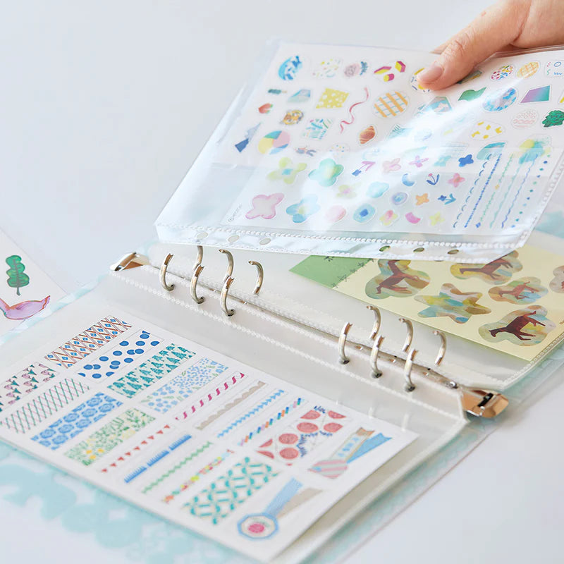 OTONA Sticker File Pocket Refills for Cards A5 (6-hole)