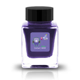 The Three-Year Anniversary Contact Collection features rich, vibrant colors with a smooth writing experience and fascinating characteristics such as shimmer and scent. The “Super” inks contain iridescent shimmer particles that shift color with the light, while the scented inks add a sensory twist to your writing. Please note that scented inks may feather when a large amount is applied—using fountain pen–friendly paper is recommended for the best results.