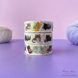 Meow Amor Creative - Yarn Cats Gold Foil Washi Tape
